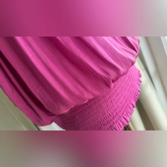 RACHEL Rachel Roy Fuchsia Ruffle Blouse in XL *fits like Large - Picture 2 of 6